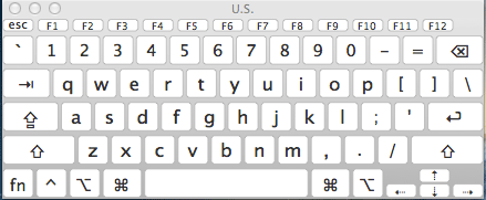 show keyboard viewer